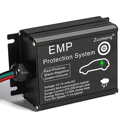 Vehicle EMP Protection, 12 Volt DC for Cars and Trucks, Lightning, Solar Flare, Surge, CME Protection,  270,000 A