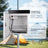 Outdoor Electrical Enclosure with Thermostat, 100W Heater & 12W Fan, IP65 Waterproof Galvanized Steel Cabinet, 32–140°F Temp Control, for Telecom, Power & Battery Systems (15.9"×13.4"×9.6")