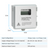 Outdoor Surface Mount Mechanical Counter, Zuomeng 120/240V 2P3W 200A Mini Power Meter Kit with IP65 Waterproof Enclosure, Includes 2 Solid Core CTs, Precision Dual-Circuit PWH Measurement