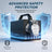 Professional Trailer Light Tester, Wireless Remote One-Person Operation, Built-in 12V 10Ah Rechargeable Battery, IP68 Waterproof All-Metal Housing, Compatible with 7-Way Round Pin Connector