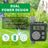 Sprinkler Timer, Programmable Irrigation Water Timer for Garden Hose, Solar/Battery Dual Power & Professional Leak-Proof Design, Rain Delay/Auto/Manual Watering System, Green