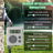 Sprinkler Timer, Programmable Irrigation Water Timer for Garden Hose, Solar/Battery Dual Power & Professional Leak-Proof Design, Rain Delay/Auto/Manual Watering System, Gray