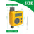 Sprinkler Timer, Programmable Irrigation Water Timer for Garden Hose, Solar/Battery Dual Power & Professional Leak-Proof Design, Rain Delay/Auto/Manual Watering System, Yellow
