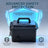 Trailer Light Tester Box with 12V 10Ah Battery and IP68 Waterproof Carrying Case, Bluetooth App Connection Wireless Control (7-Way Round Pin Compatible)