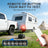 Trailer Light & Electric Brake Tester with Wireless Remote Control, 12V 10Ah Battery, IP68 All-Metal Case, Compatible with 7-Way Flat (Spade), Includes 6-Way Round & 4/5-Pin Connectors