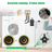 Washing Machine Water Leak Detector Kit with Dual Power Supply, Precise Sensor, Automatic Shut-Off Hot & Cold Valves 3/4" 90° , Alarm Sound and Alarm Light