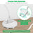 WiFi Smart Water Shutoff Valve with Leak Sensor, 3/4" Brass Valve & Extra Hose, Effortless Remote Control and Real-Time Water Leak Alerts via App, White