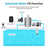 Smart Water Heater Remote Stop Valve with Leak Sensor, Automatic Shutoff, Water Leak Alert Push, 3/4"NPT 150PSI Brass Valve